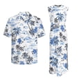 thumbnail image 5 of Uorisanigo Hawaii White Couples' Outfits Husban and Wife Clothing Short Sleeve Shirt for Men Size S Hawaiian Tops and Women's Summer Dress Maxi Beach Vacation Sundress, 5 of 8