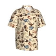 thumbnail image 2 of Adorable Ferret Pattern Hawaiian Shirts For Men, Summer Short-Sleeve Relaxed-Fit Button-Down Shirts X-Large, 2 of 9