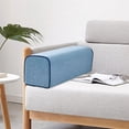 thumbnail image 7 of CarpNettore Couch Arm Rest Pillow High Density Foam Linen Armrest Cushion Arm Support Pillow light blue, 7 of 7