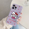 thumbnail image 1 of Phone Case for For Apple iphone 14 Pro Max 14 Plus Girls Anti-drop Cartoon Cinnamoroll Kuromi Hello Kitty Silicone Siling Cover ZR, 1 of 7