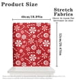 thumbnail image 6 of TSOVTHRID Candy Cane Red Print Kitchen Chair Back Cover Chairs Slipcovers Removable Chair Cover Soft Dining Chairs Protector for Dining Room Wedding Party Christmas Decor, Set of 2, 6 of 7