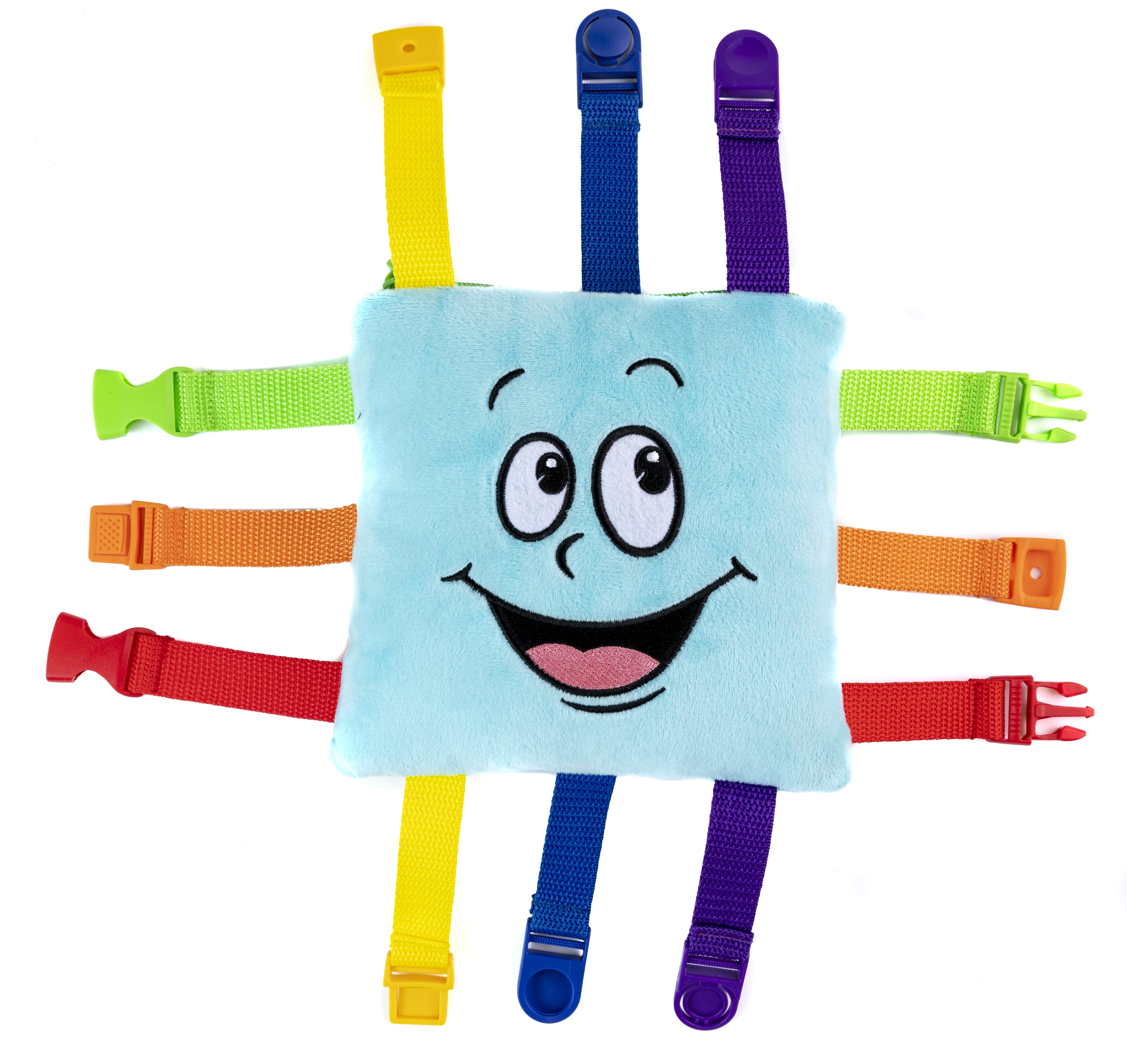 Buckle Toy Bubbles Square - Learning, Activity, and Travel Toy
