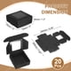 thumbnail image 2 of 20 Piezas de Cajas de Jabón de Kraft, Cajas Mini de Kraft de 3 x 3 x 1.2 Pulgadas con Ventana Transparente para Empaque de Golosinas de Fiesta (Negro), 2 of 7