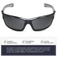 thumbnail image 3 of Gafas de Sol Deportivas Nitrogen Polarizadas Envolventes con Protección UV400, 3 of 6