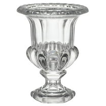 10.2" Large Decorative Antique Style Glass Vase with Pedestal