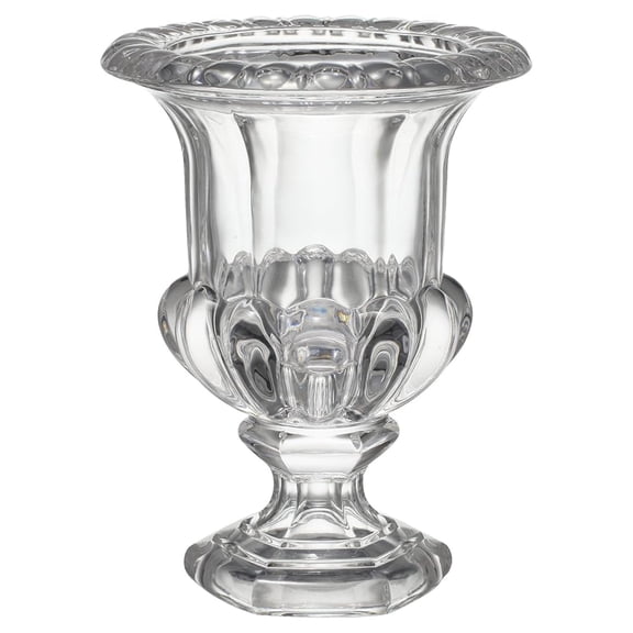 10.2" Large Decorative Antique Style Glass Vase with Pedestal