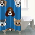 thumbnail image 4 of Cartoon Dog Shower Curtain 72"x72" ,Bathroom Decorative Shower Curtains Set with 12 Hooks,Modern Waterproof Washable Shower Curtain, 4 of 6