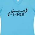 thumbnail image 4 of Inktastic Juneteenth 6-19-1865 Women's V-Neck T-Shirt, 4 of 5