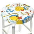 thumbnail image 3 of Disketp Ducks And Anchors Stool Covers Round, Super Soft Round Bar Stool Cushion Covers Seat Cushion - 13 Inch, 3 of 7