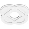 thumbnail image 4 of Ekena Millwork CMP12CE-04000 12 in. OD x 4 in. ID Square Charlotte Architectural Grade PVC Contemporary Ceiling Medallion, 4 of 4