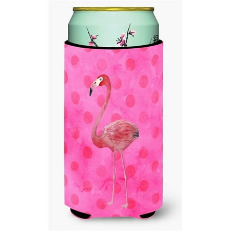

Flamingo Pink Polkadot Tall Boy Beverage Insulator Hugger