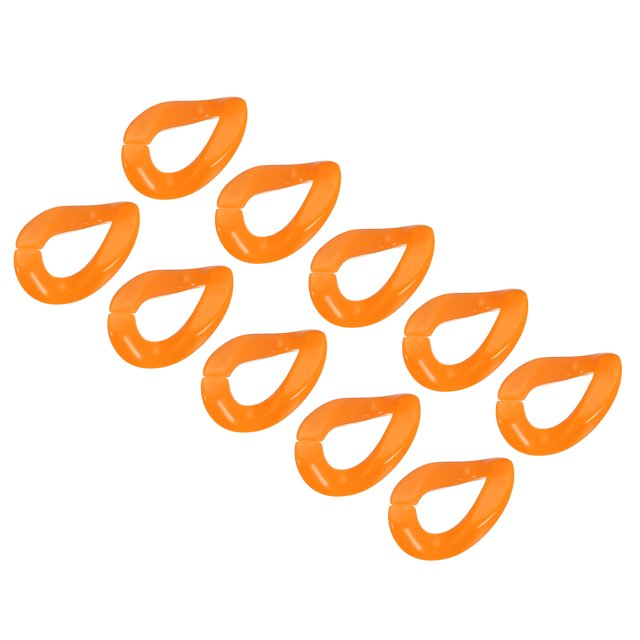 Anillos de Enlace Acrílico Unique Bargains Naranja 35mm 48uds