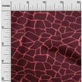 thumbnail image 1 of oneOone Cotton Silk Maroon Fabric Giraffe Animal Skin Quilting Supplies Print Sewing Fabric By The Yard 42 Inch Wide, 1 of 4