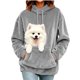 thumbnail image 1 of Neewe Women's Hoodies Drawstring Plain Long Sleeve Blouse Casual Lightweight Sweatshirts Fall Clothes Tops, 1 of 8