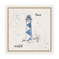 Trademark Fine Art 'Coastal Buoys IV Coastal' Canvas Art by Anne Tavoletti