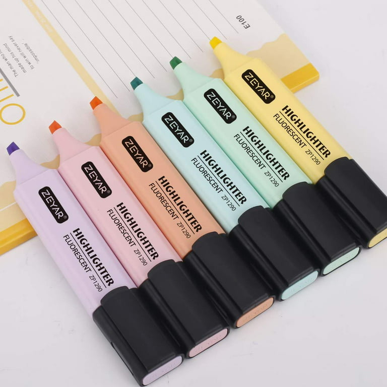 Chisel Tip Macaron Highlighters, Dry-Quickly Non-Toxic Highlighter Markers,  Tank Highlighters, Assorted, 4 Colors/Pack, School Supplies - China  Highlighters, Color Pens