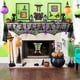 thumbnail image 4 of Billuyoard Decoración de Halloween exquisita chimenea manto ligero portátil negro resistente al desgaste bufanda cubierta suministros festivos Kits de decoración para fiestas Negro 90x244cm, 4 of 6