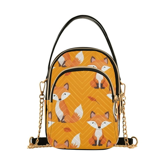joogoo Women Cute Fox Chain Crossbody Bags Shoulder Handbag Phone Purse