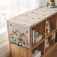 thumbnail image 6 of Spring Easter Sheep Table Runner, Colorful Eggs Floral Botanical Rustic Washable Cotton Linen Table Runners 48 Inches Long, Dresser Scarf Runner for Nightstand/Coffee/End Tables 13''x48'', 6 of 9
