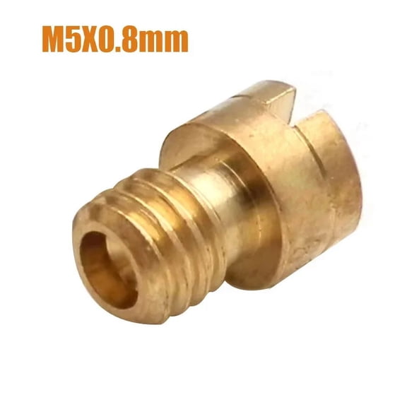 Suitable for Motorcycle Carburetter 5mm Main Jet Round Head M5X0.8mm Size 60-112 For Carb Carburetor 125cc 150cc 152QMI 157QMJ Scooter Moped
