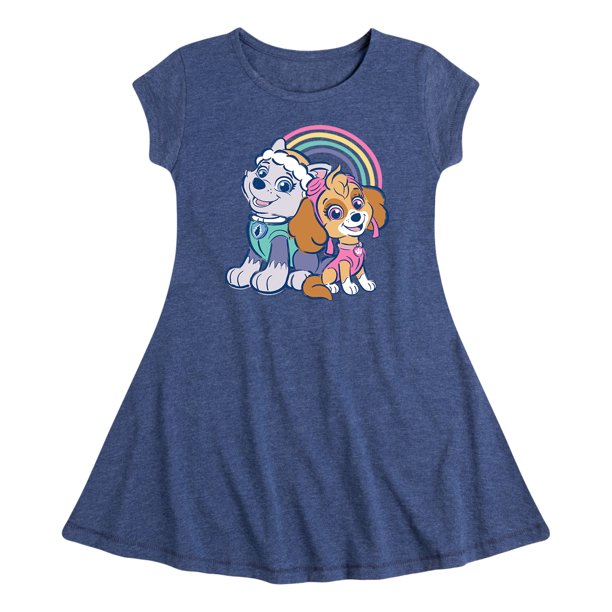 Paw Patrol Best Friends Toddler And Youth Girls Fit And Flare Dress