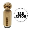 thumbnail image 1 of Par Avion Air Mail Dashed Circle Text Rubber Stamp for Scrapbooking Crafting Stamping - Medium 1 Inch, 1 of 1
