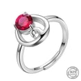 thumbnail image 1 of Stunning 925 Sterling Silver Constellation Ring with Zircon Adjustable Design - Perfect Gift for Women, 1 of 5