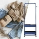 thumbnail image 5 of Perchero multiusos con ruedas, organizador de ropa rodante, armario pequeño Azul, 5 of 8