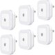 thumbnail image 1 of Paquete de 6 lámparas de luz nocturna LED enchufables, 0,5 W, encendido automático y apagado, lámpara de pared para habitación con sensor de luz LED, eficiencia energética Namotu HZ-025, 1 of 7