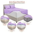 thumbnail image 6 of YouLoveIt 4/6 Pcs Bed Sheet Set Super Soft Microfiber Sheets Bedding Set 16"- 24" Deep Soft, Breathable Luxury Sheets Microfiber Fabric Full Sheets Set, 6 of 8