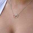 thumbnail image 5 of Interlocking Hearts Necklace - Romantic Gifts for Wife - Birthday Gift Ideas for Her - Soulmate Necklace from Husband - To My Wife Jewelry Gift, 5 of 8