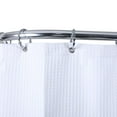 thumbnail image 4 of Utopia Alley Rustproof Wall Mounted Aluminum D-shape Shower Curtain Rods With Ceiling Support for Freestanding Tubs, 60 Inch Large Size by 25 Inch, Polished Chrome + White Shower curtain 180x70 inch, 4 of 10