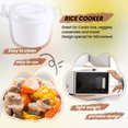 thumbnail image 6 of Microwave Rice Cooker Multifunction Small Lunch Container Microwave Cooker Cookware for Microwave Oven 17.5x21x14cm, 6 of 10