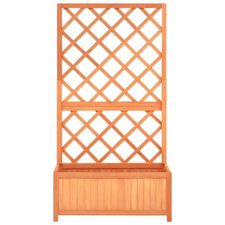 UBesGoo Raised Garden Beds with Trellis Wood Planter Box