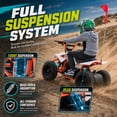 thumbnail image 6 of IVFJFV 36V Electric 4 Wheeler, Electric Four Wheeler with Rubber Tires, 500W Off-Road All-Terrain Featuring Dual Speed Adjust, Front Rear Shock Absorbers, Multiple Safety Protection Designs,ORANGE, 6 of 9