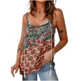 thumbnail image 1 of Tops de mujer Moda Casual Correa suelta Floral Impreso Señoras Chaleco Tops Pompotops lopia994578, 1 of 8