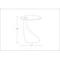 thumbnail image 2 of Manhattan Comfort Table d'Appoint en Verre Blanc 19.7 Po, 2 of 2