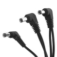 thumbnail image 3 of 3X Vitoos 3 Vias Cable de Arnes de Cadena de Margaritas Electrodo Alambre de Cobre para Efectos de Guitarra Divisor Adaptador de Fuente de Alimentacion Negro, 3 of 5