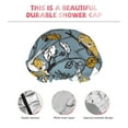 thumbnail image 3 of Kdxio Cartoon Squirrel on Branch Print Shower Cap for Women,Elastic and Reusable,Double Waterproof Layers Bathing Hat, 3 of 6