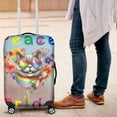 thumbnail image 4 of Peace Love Pride British Shorthair with Rainbow Sunglasses LGBT LGBTQ+ Travel Luggage Cover Cat Lover Kitten Owner Gifts Suitcase Dust Protective Decor - 01004, 4 of 5