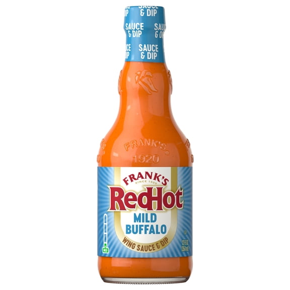 Frank's RedHot Kosher Mild Wings Hot Sauce, 12.0 fl oz Bottle