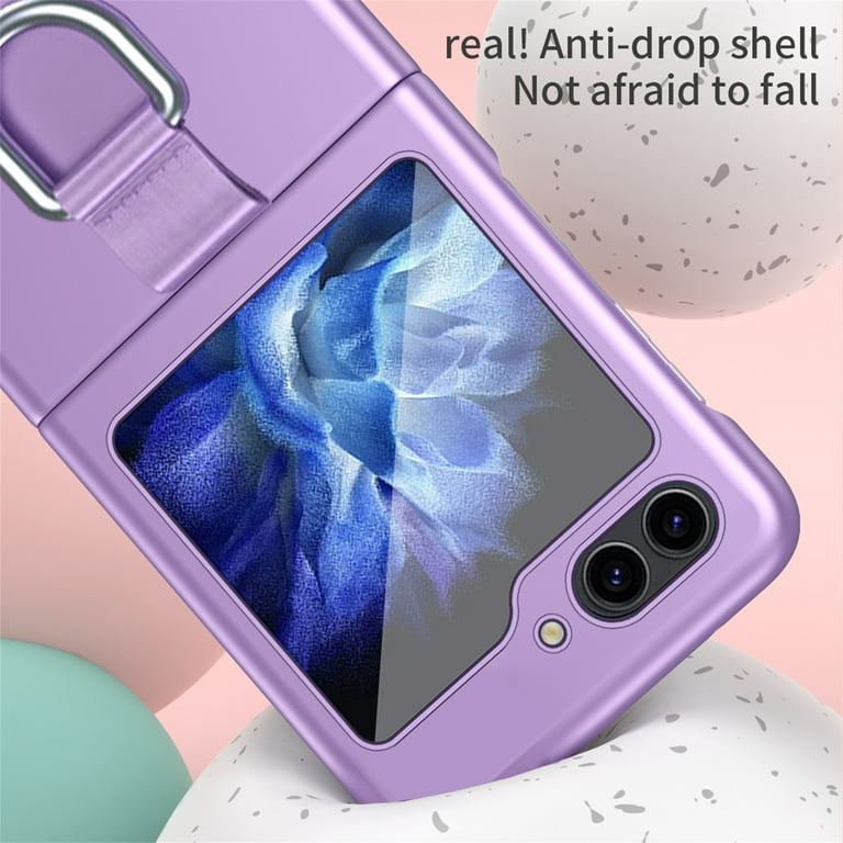 Techcircle Galaxy Z Flip3 Case, Ultra Slim Lightweight Anti-drop Wear-resistant Strong Impact Resistance Shockproof Folding Hard Cover Case for Samsung Galaxy Z