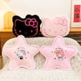 thumbnail image 5 of Hello Kitty and My Melody Plush Pillows,Cute Star and Face-Shaped Soft Cushion for Sofa Bedroom Decor, 5 of 6