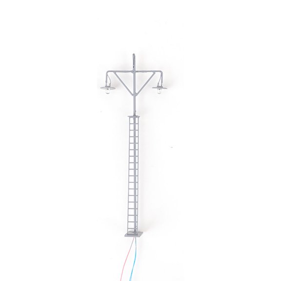 Inteprter Modelo de luz de ferrocarril al aire libre Mini poste de luz LED Construcción Paisaje Accesorios Lámparas de parque ligeras Gris (Luz Type3 NO3