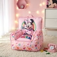 thumbnail image 2 of Disney Minnie Mouse Toddler Bean Bag Chair, Pink, Polyester, 2 of 7