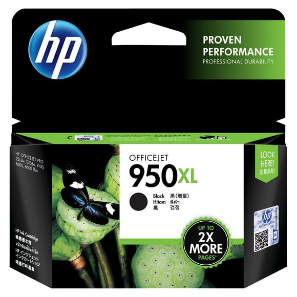 HP 950XL Black High Yield Original Ink Cartridge (CN045AN)