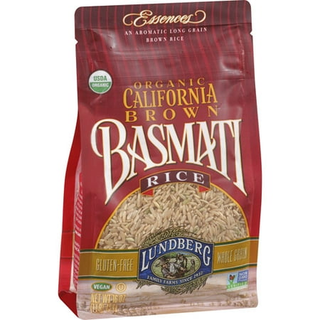 Lundberg Organic California Brown Basmati Rice, 16 oz, (Pack of