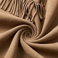 thumbnail image 6 of Miqool Womens Faux Suede Fringe Jacket Casual Long Sleeve Lapel Collar Button Down Jacket Vintage Cowgirl Style Western Coat, 6 of 6