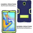 thumbnail image 2 of Windrew Galaxy Tab A 10.5 2018 Case,[Heavy Duty] Rugged Hybrid Protective Case with Build in Kickstand for Samsung Galaxy Tab A 10.5 inch SM-T590 T595(Navy Blue+Green), 2 of 7