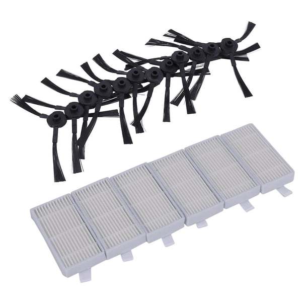 Reemplazo de robots de barrido 12x cepillo lateral 6x filtro Hepa para Ilife V5s V5 X5 V3s V3s Pro V3l V5s
